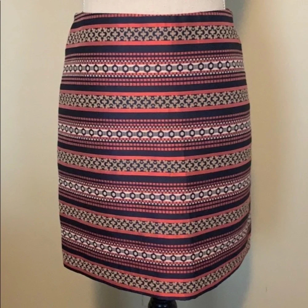 LOFT Multi-patterned Pencil Skirt